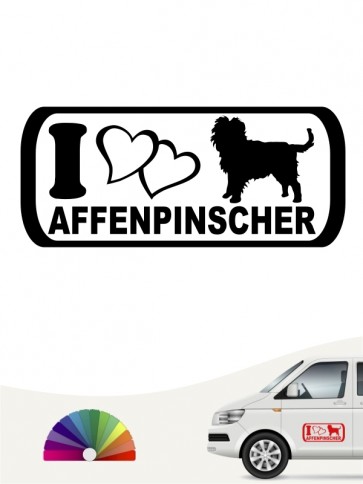 Hunde-Autoaufkleber Affenpinscher 6 von Anfalas.de