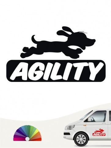 Agility is fun Autosticker von anfalas.de