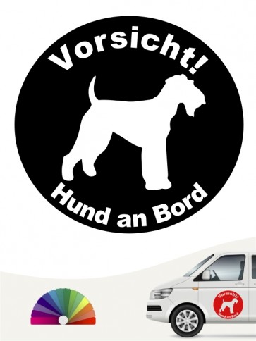 Airedale Terrier Hund an Bord Aufkleber anfalas.de