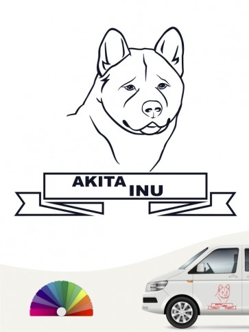 Hunde-Autoaufkleber Akita Inu 16 von Anfalas.de