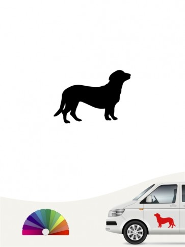 Hunde-Autoaufkleber Alpenländische Dachsbracke 1 Mini von Anfalas.de
