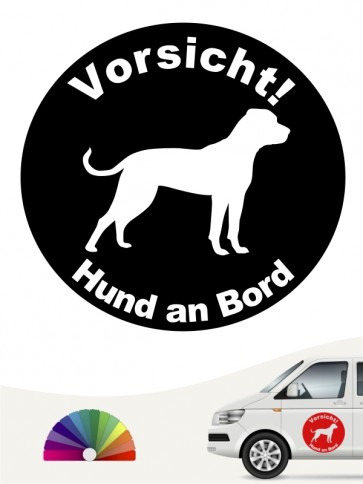 American Bulldog Hund an Bord Aufkleber anfalas.de