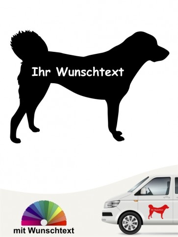 Anatolischer Hirtenhund mit Wunschtext anfalas.de