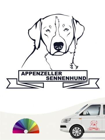 Hunde-Autoaufkleber Appenzeller Sennenhund 15 von Anfalas.de