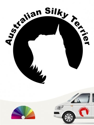 Australian Silky Terrier Hundeaufkleber von anfalas.de