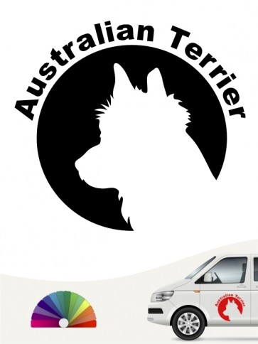 Australian Terrier Hundeaufkleber von anfalas.de