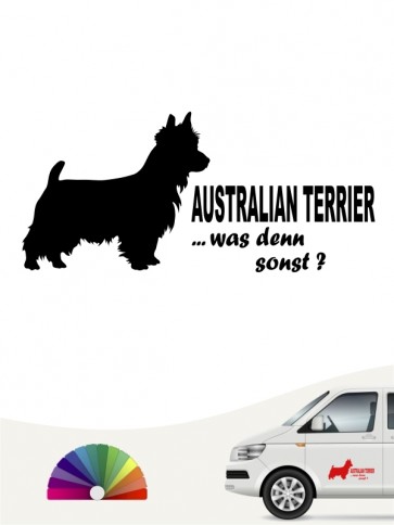 Australian Terrier was denn sonst Aufkleber anfalas.de