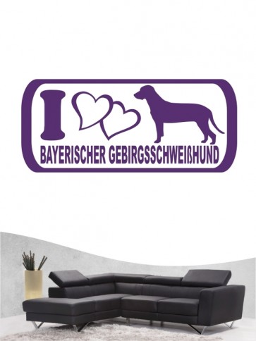 Bayerischer Gebirgsschweißhund 6 - Wandtattoo