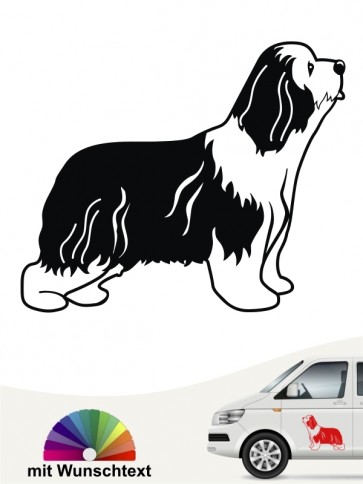 Hunde-Autoaufkleber Bearded Collie 13 von Anfalas.de
