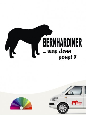 Bernhardiner was denn sonst Autosticker anfalas.de