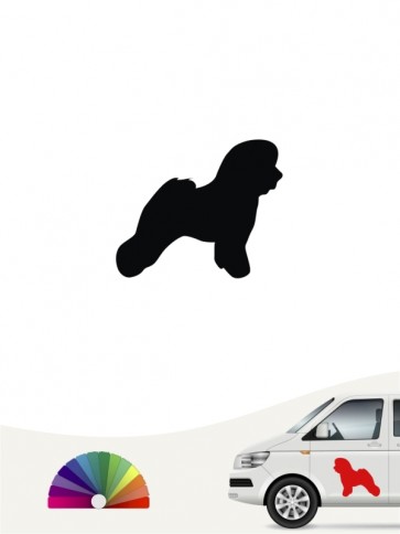 Hunde-Autoaufkleber Bichon Frise 1 Mini von Anfalas.de