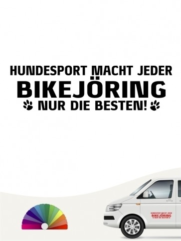 Hunde-Autoaufkleber Bikejöring nur die Besten von Anfalas.de