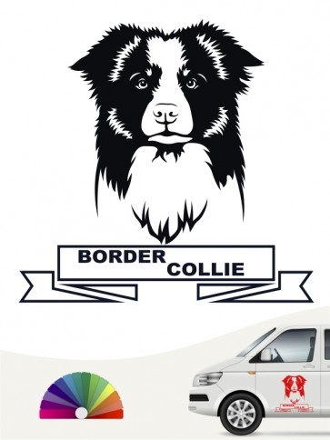 Hunde-Autoaufkleber Border Collie 15a von Anfalas.de