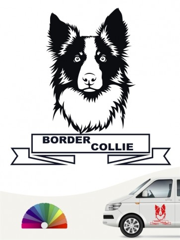Hunde-Autoaufkleber Border Collie 15b von Anfalas.de