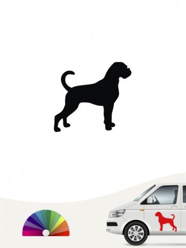 Hunde-Autoaufkleber Boxer 1 Mini von Anfalas.de