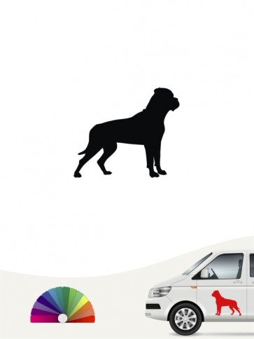 Hunde-Autoaufkleber Bullmastiff 1 Mini von Anfalas.de