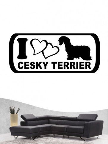 Cesky Terrier 6 - Wandtattoo