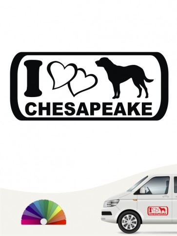 I Love Chesapeake Hundeaufkleber anfalas.de
