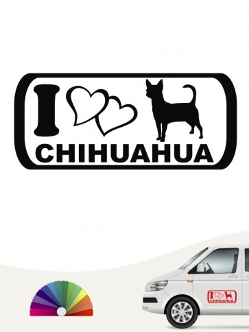 I Love Chihuahua Aufkleber anfalas.de