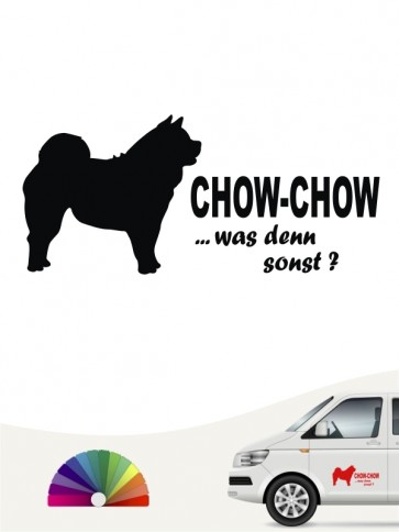 Was denn sonst Chow-Chow Autosticker anfalas.de