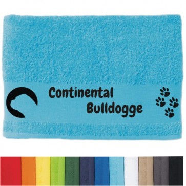 DOG - Handtuch "Continental Bulldogge" von anfalas.de