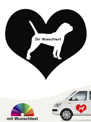 Continental Bulldogge Herzmotiv mit Wunschtext anfalas.de