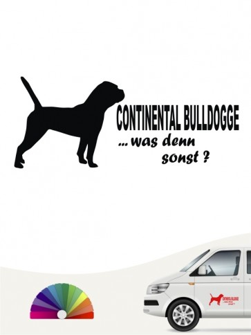 Continental Bulldogge was denn sonst Sticker anfalas.de