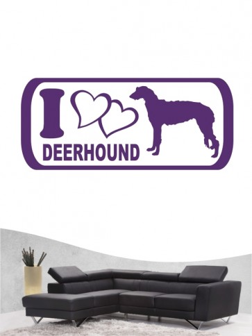 Deerhound 6 - Wandtattoo