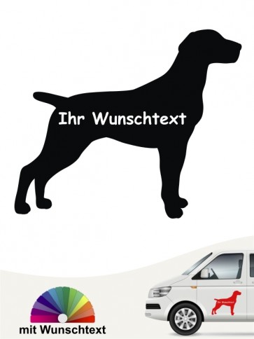 Deutsch Kurzhaar Silhouette mit Wunschtext anfalas.de