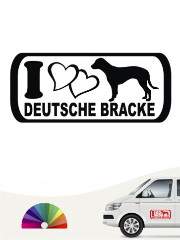 I Love Deutsche Bracke Sticker anfalas.de