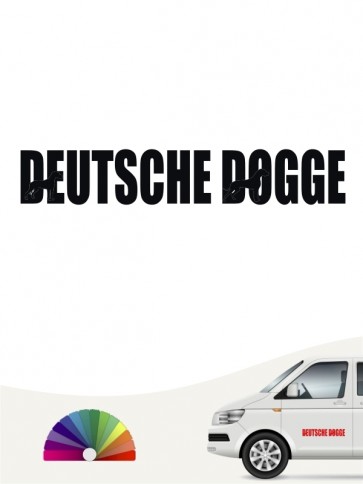 Deutsche Dogge Autoaufkleber von anfalas.de
