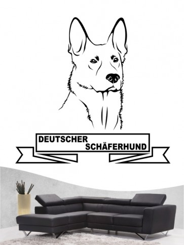 Hunde-Wandtattoo Deutscher Schäerhund 15 von Anfalas.de