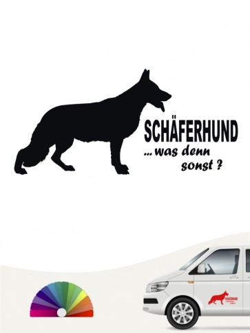 Schäferhund was denn sonst Autosticker anfalas.de