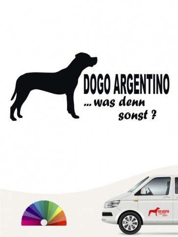Dogo Argentino was denn sonst Sticker anfalas.de