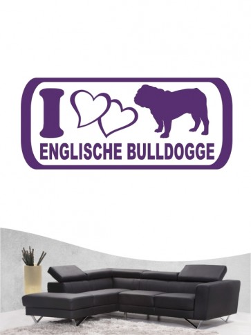 English Bulldog 6 - Wandtattoo