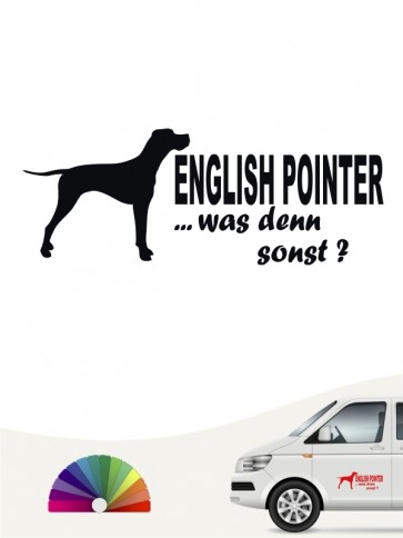 English Pointer was denn sonst Autosticker anfalas.de