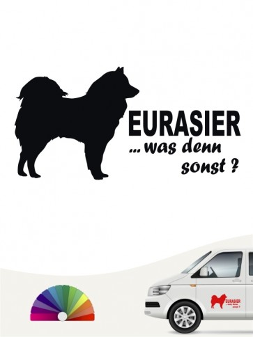 Eurasier was denn sonst Autoaufkleber anfalas.de