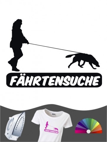 Hunde-Bügelbild Fährtensuche 4 von Anfalas.de