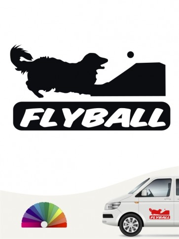 Flyball Autosticker mit Wunschtext von anfalas.de