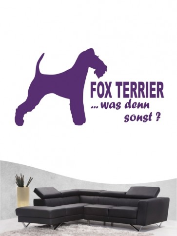 Fox Terrier Drahthaar 7 - Wandtattoo