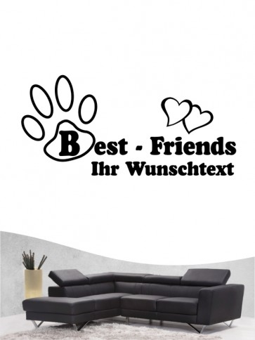 Hunde-Wandtattoo Friends 5 von Anfalas.de