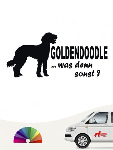 Goldendoodle was denn sonst Autoaufkleber anfalas.de