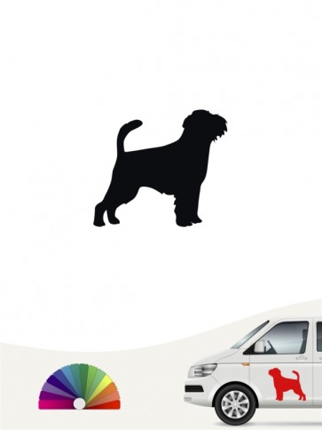 Hunde-Autoaufkleber Griffon Bruxellois 1 Mini von Anfalas.de