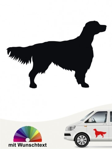 Hunde-Autoaufkleber Irish Red & White Setter 1 von Anfalas.de