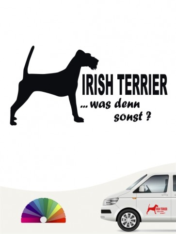 Irish Terrier was denn sonst Autosticker von anfalas.de