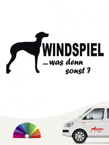 Windspiel was denn sonst Autosticker von anfalas.de
