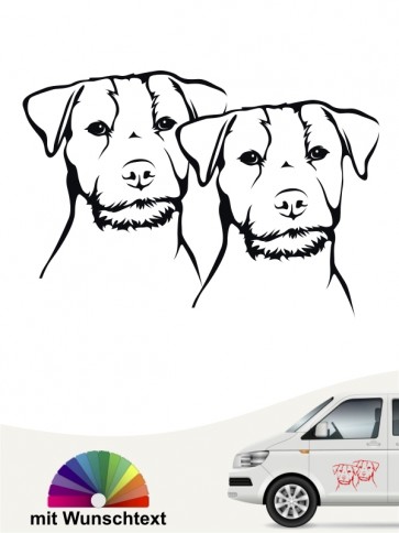 Hunde-Autoaufkleber Jack Russell Terrier 30 von Anfalas.de