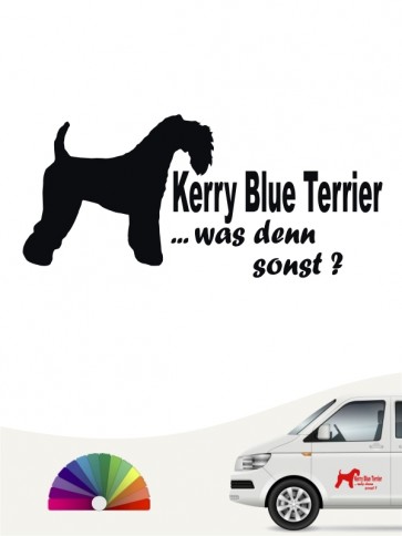 Kerry Blue Terrier was denn sonst Autosticker von anfalas.de