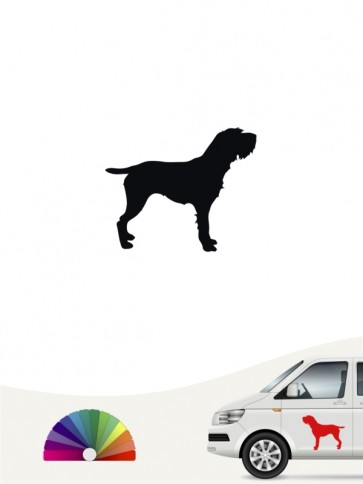 Hunde-Autoaufkleber Korthals Griffon 1 Mini von Anfalas.de
