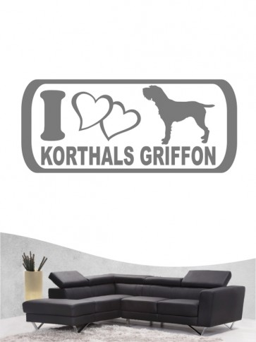 Korthals Griffon 6 - Wandtattoo